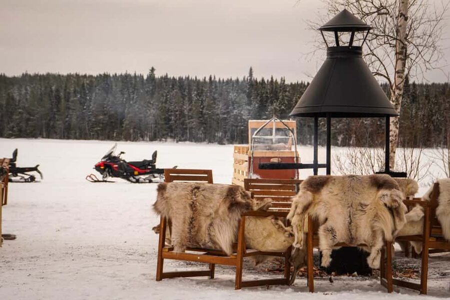 Rovaniemi: Drive New 2025 Snowmobiles on Arctic Safari & BBQ - The BBQ by the Fire: Warm Food That Ends the Cold Day
