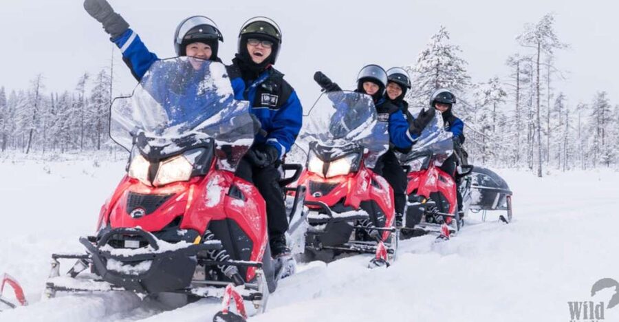 Rovaniemi: Easy Snowmobile Safari - The route and photo stops: where the magic actually happens