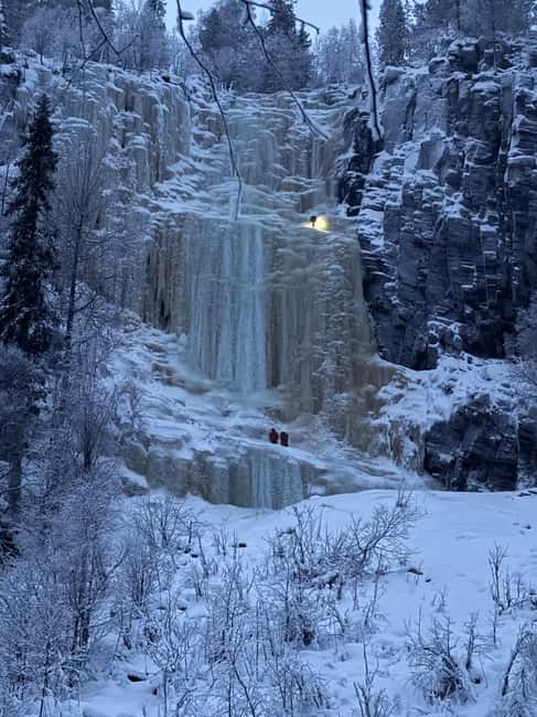 Rovaniemi: Frozen Kuroama Waterfall Guided Tour with BBQ - Key highlights you will care about