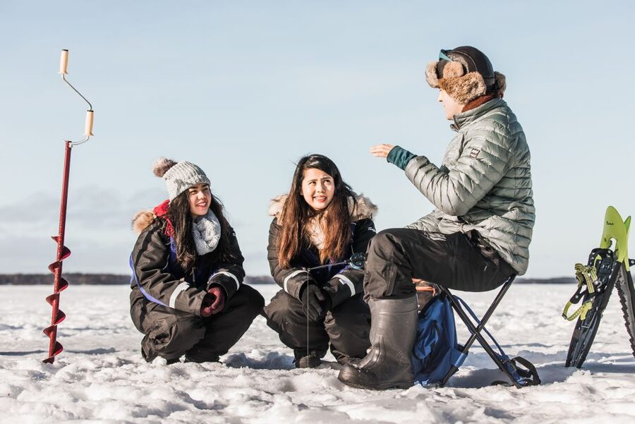 Rovaniemi: Ice Fishing Experience - Drilling Your Own Ice Hole, Then Trying the Line