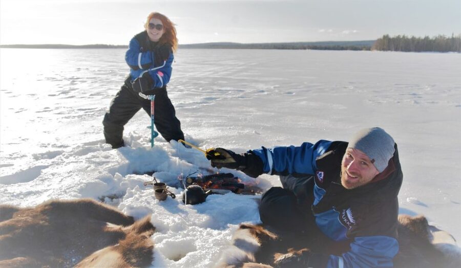 Rovaniemi: Ice-Fishing like a Finn - Fire, Food, and the Moment Your Catch Becomes Dinner