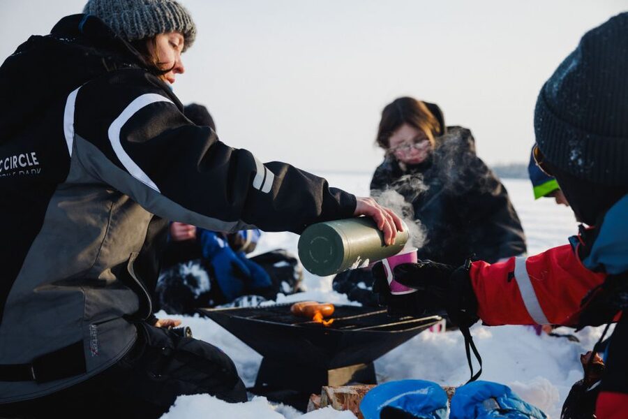 Rovaniemi: Ice Fishing & Snowmobile Safari Combo Day - Bonfire Warm-Up: The Food Break That Makes the Cold Feel Worth It