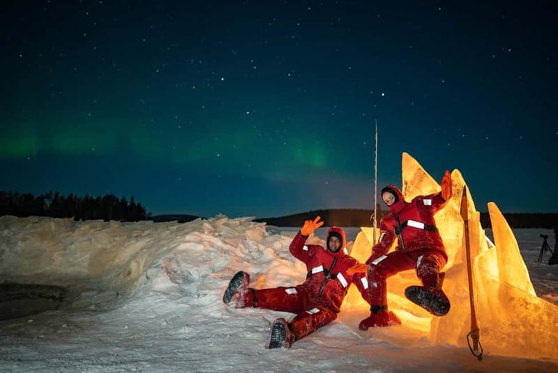 Rovaniemi: Ice Floating in Forest Lake with Aurora Borealis - The Suit System: Warm, Dry, and Built for Lapland Cold