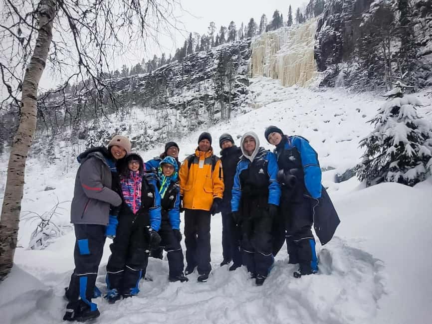 Rovaniemi: Korouoma Canyon Frozen Waterfalls Hike & BBQ - The Main Event: A Guided Walk Through Frozen Waterfalls