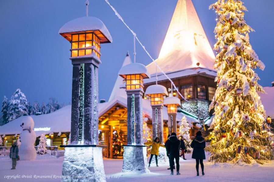 Rovaniemi: Meet Santa Claus, Reindeer Sleigh Ride & Huskies - Reindeer sleigh ride at 400 meters: short, fun, and totally doable for families