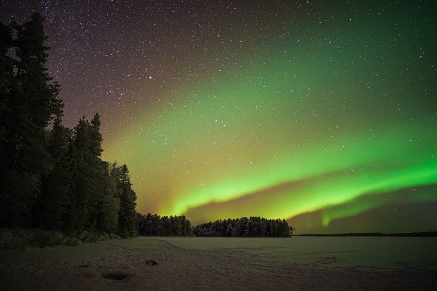 Rovaniemi: Night Sky lappish Barbecue - The minivan transfer and the 20 to 50 km search for dark sky