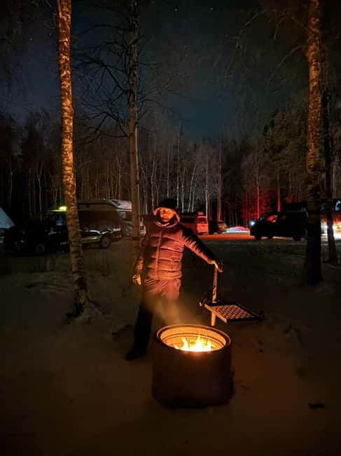 Rovaniemi: Northern Lights Hunters. Aurora + BBQ - Marshmallows by the Fire, A Simple Activity With Real Payoff