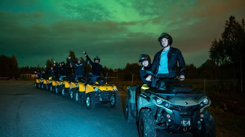Rovaniemi: Northern Lights Quad Bike Tour - ATV ride through Arctic forest: the part that feels like Lapland