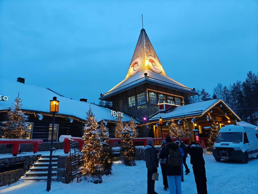 Rovaniemi: Private Santa Claus Village Tour & Sleigh Ride - Mercedes-Benz V-Class pickup that actually makes cold weather easier