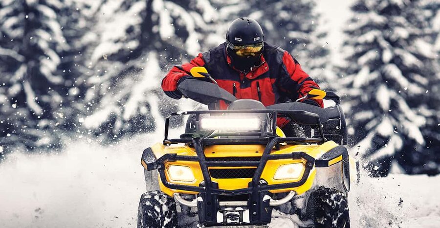 Rovaniemi: Quad Bike Ride and Ice Fishing - One hour on Lapland forest tracks, where the views actually land