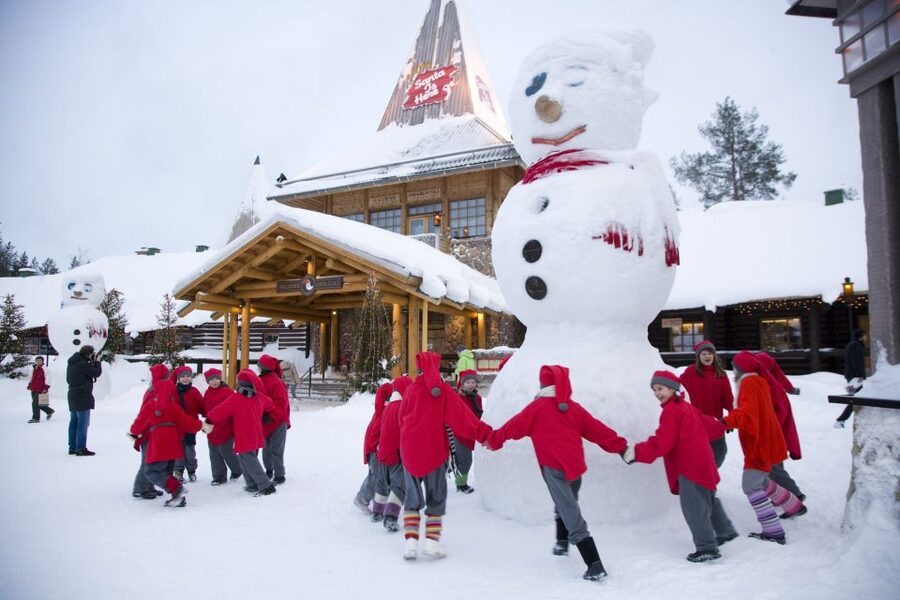 Rovaniemi: Santa Claus Village and Arctic Circle - Santa’s Post Office postcards, with a real stamp