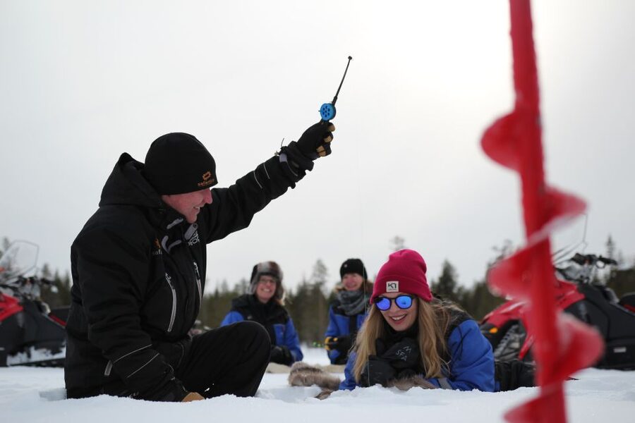 Rovaniemi: Snowmobile and Ice Fishing Adventure with Lunch - Campfire lunch: warm soup, hot drinks, and a rare quiet moment