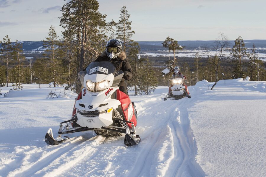 Rovaniemi: Snowmobile Sprint Safari - Getting kitted up at Arctic Lifestyle