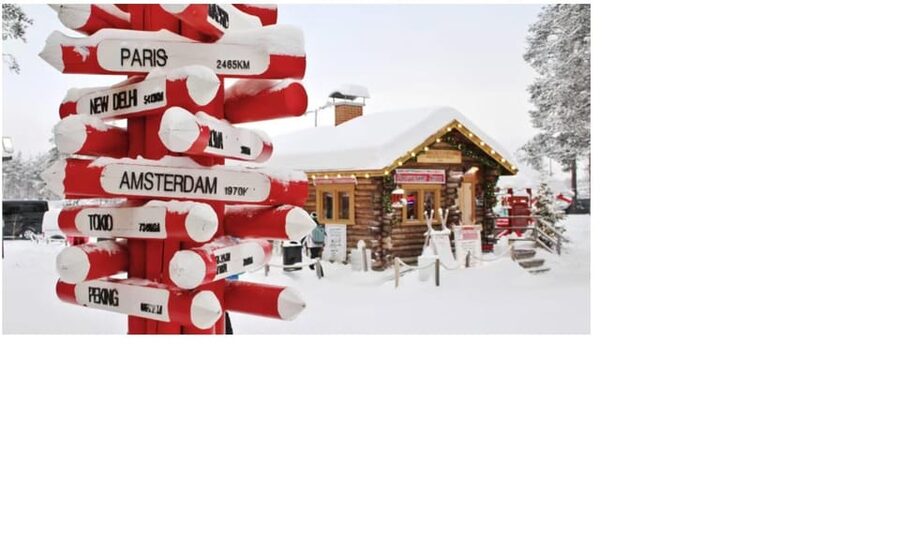 Rovaniemi: Tour to Santa Claus Village with Hotel pick up - The Arctic Circle Crossing Photo Stop