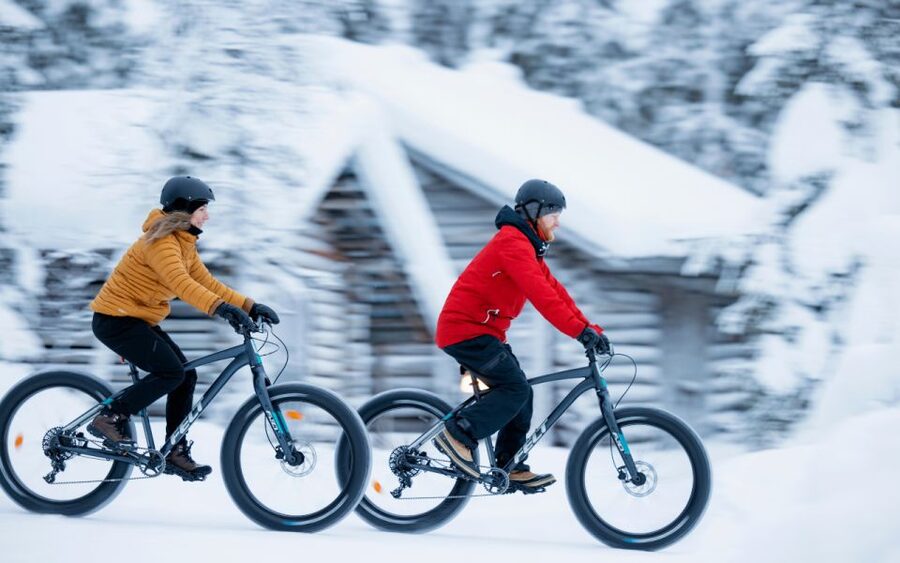 Ruka: Guided fatbike safari - The fire stop and sausage break you will actually feel grateful for