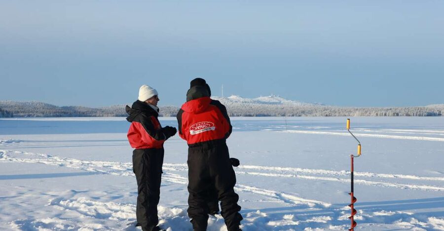Ruka: Ice fishing trip - Your odds: perch, whitefish, roach, pike, grayling