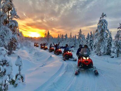 Scenery Snowmobile Safari