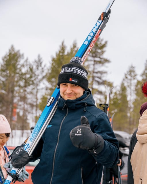 Saariselkä: Cross-Country Skiing for beginners - Entering Saariselkä with the right kind of beginner setup