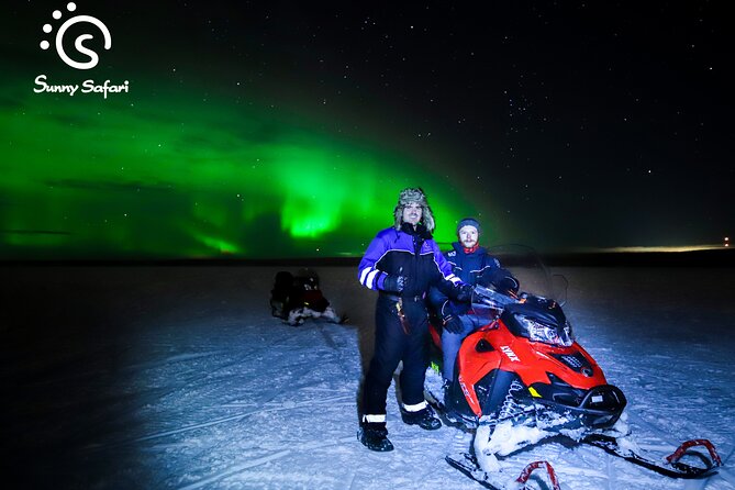 Searching Aurora with Snowmobile - Campfire warm-up: hot drinks, cookies, and sky time