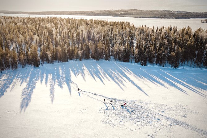 Ski Trekking Safari in Lapland - The Finnish campfire barbecue and hot drinks stop
