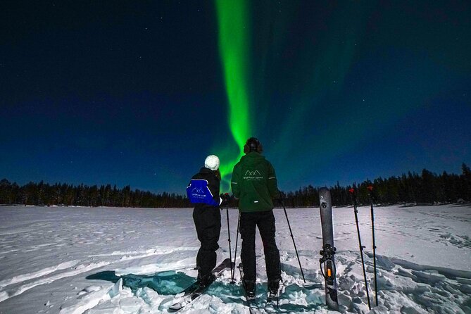 Ski Trekking under the Northern Lights - Hills, swamps, and sometimes a frozen lake