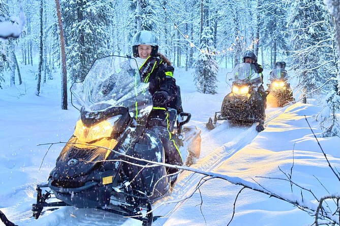 Small Group: Snowmobile Safari from Riverside Lodge 3h - Riding Outside Levi on Quieter Trails