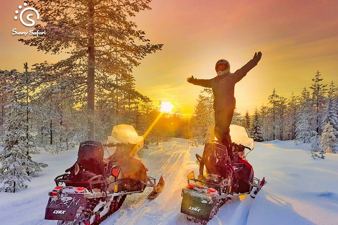 Snowmobile Safari into Arctic Wilderness - The Arctic Route, Winter Scenery, and Break Stops