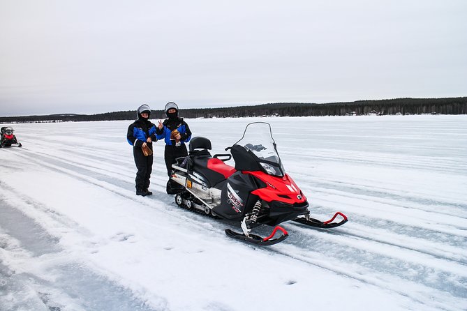 Snowmobile Safari on the Tundra - Lapland Welcome briefing, track practice, and how the tour starts