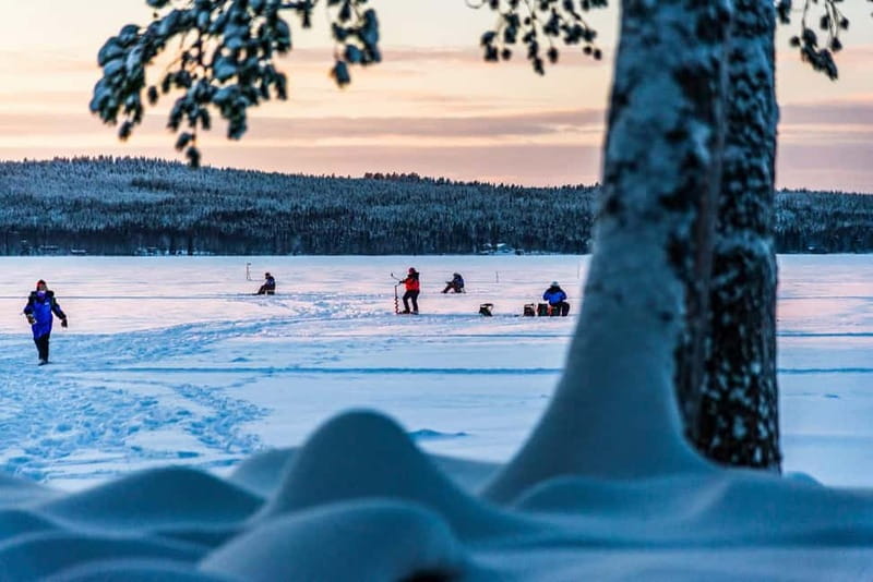 Snowshoe Trip for Ice Fishing in Saariselka - Saariselkä’s frozen-lake ice fishing feels like the real deal