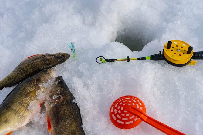 VIP Ice Fishing "ICEBREAKER" Lunch in Glass Igloo - Hand-made souvenir and the little extras that add up